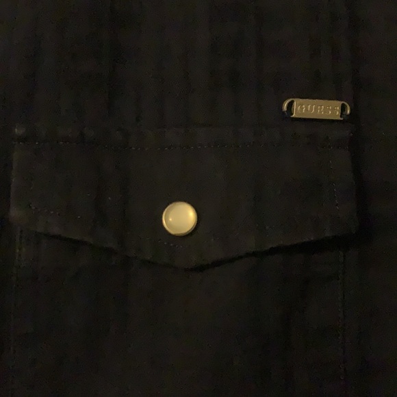 Men’s Guess Button Up Navy Size Medium - Picture 5 of 6